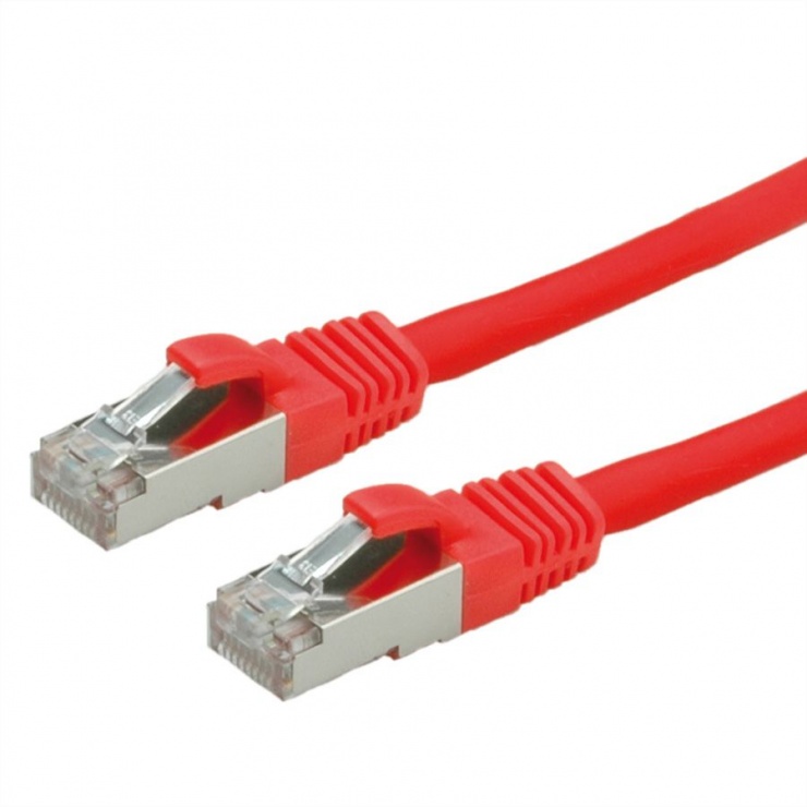 Cablu retea SFTP Cat.6 rosu, LSOH, 7m, Value 21.99.1271 conectica.ro